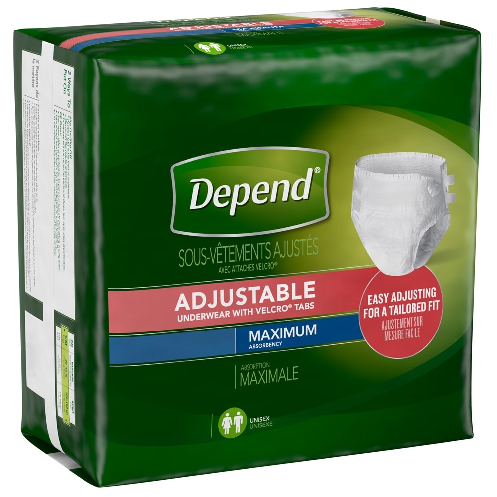 Depend Adjustable Underwear with Velcro