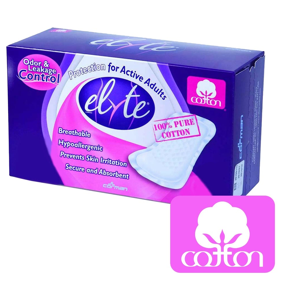 Elyte Cotton Hypoallergenic Bladder Control Pads