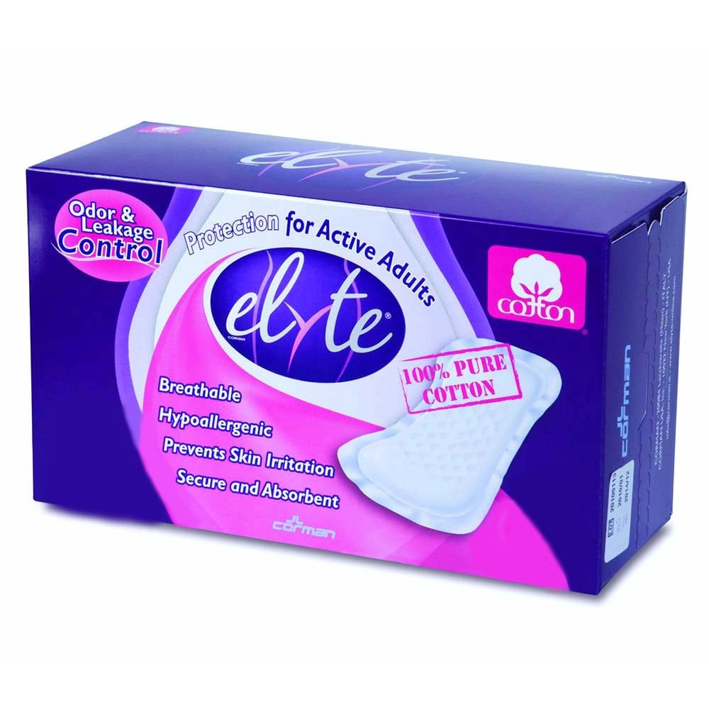 Elyte Cotton Hypoallergenic Bladder Control Pads & Pantiliners