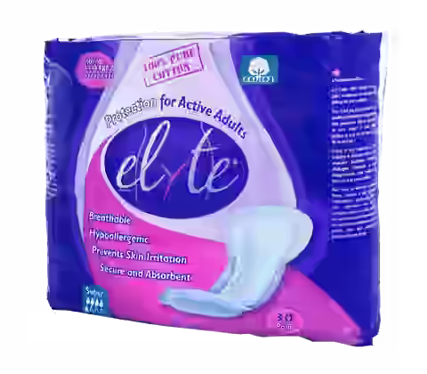 Elyte Cotton Hypoallergenic Bladder Control Pads