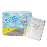 Kiddo Fluffy Fly Breathable Cloth-Like Printed Adult Diapers