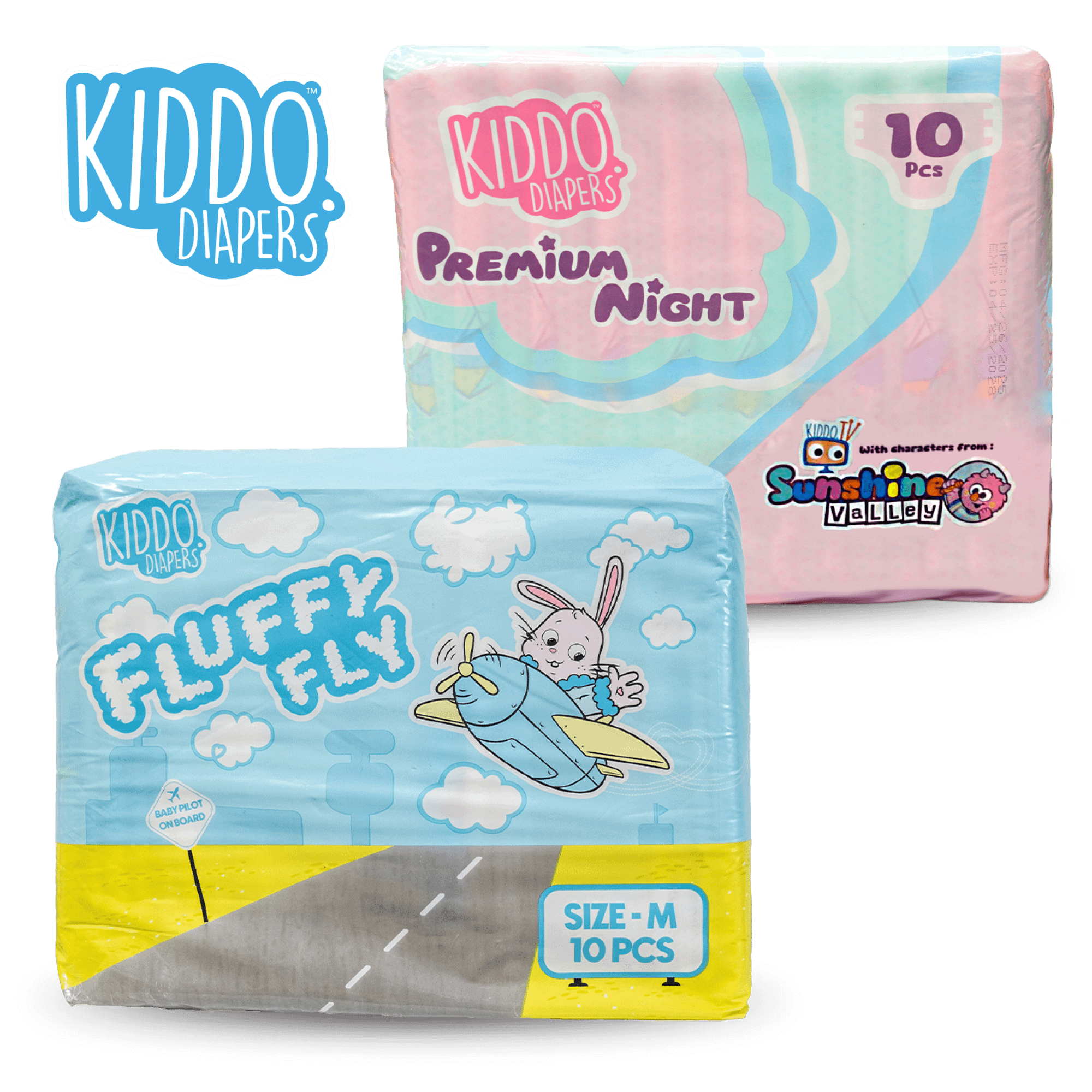 Kiddo Cloth-Like Printed Adult Diapers