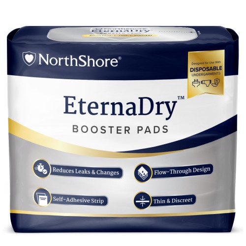 NorthShore Eterna Dry Booster Pads for use in disposable underwear