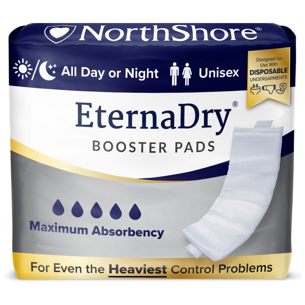 NorthShore Eterna Dry Booster Pads for use in disposable underwear