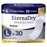 NorthShore Booster Pads with Adhesive, Large, Pack/30