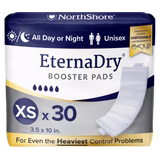 NorthShore Booster Pads with Adhesive, X-Small, Pack/30