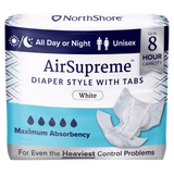 NorthShore AirSupreme 8-Hour Breathable Diaper Style Briefs