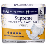 NorthShore Supreme 8-Hour HBL Diaper Style Briefs