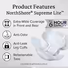 NorthShore Supreme Lite Tab-Style Briefs