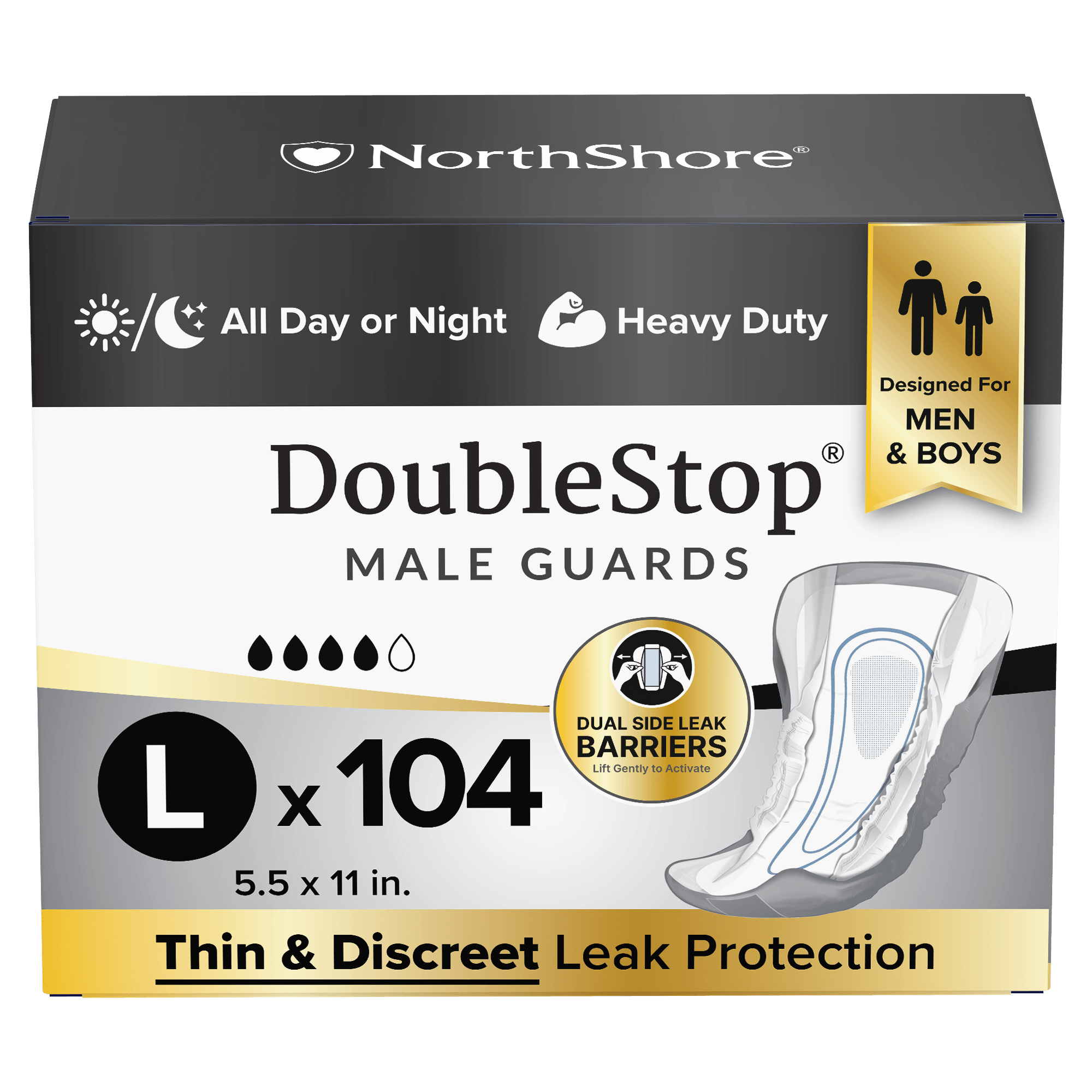 NorthShore DoubleStop Male Incontinence Guards