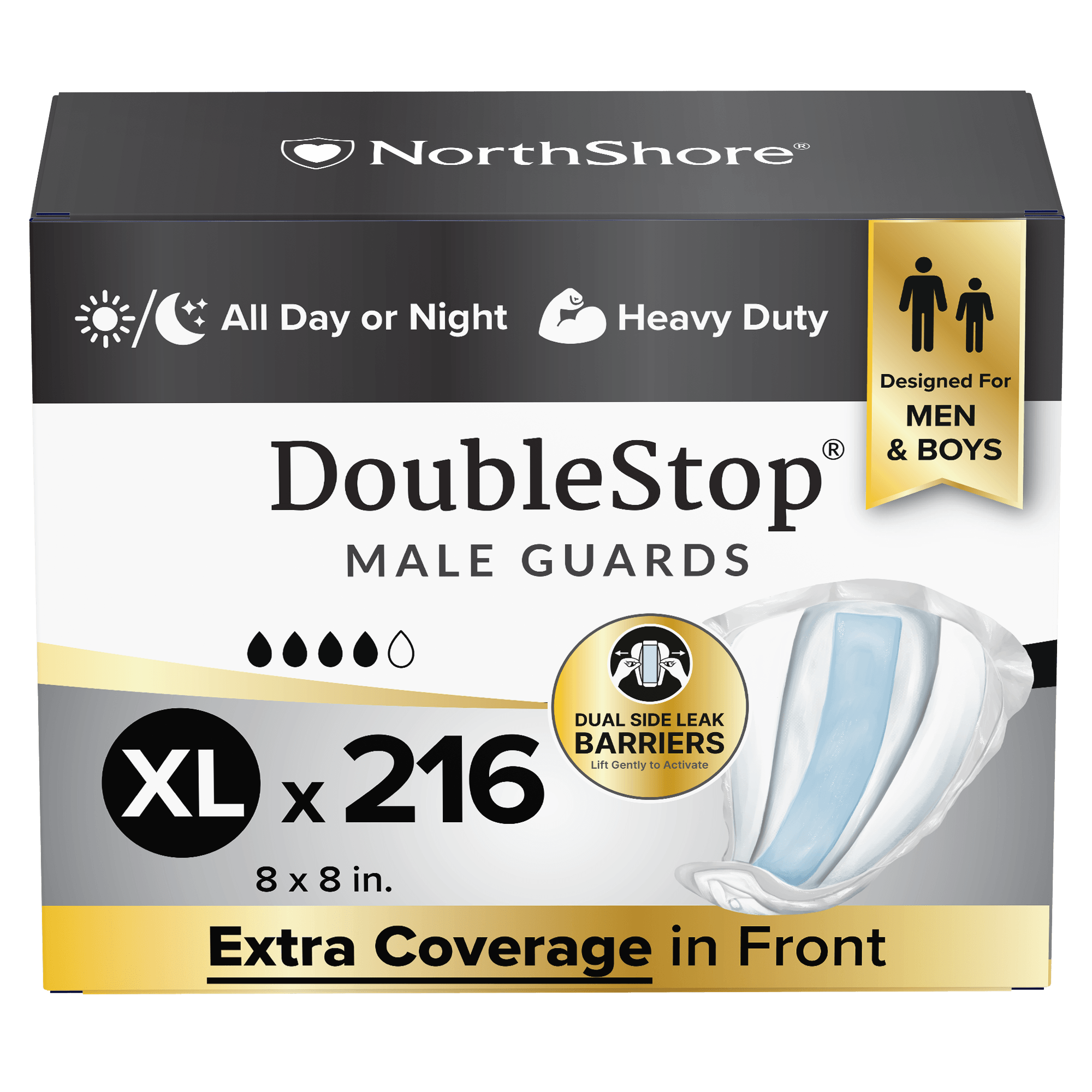 NorthShore DoubleStop Male Incontinence Guards