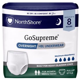 NorthShore GoSupreme 8-Hour Overnight HBL Incontinence Underwear