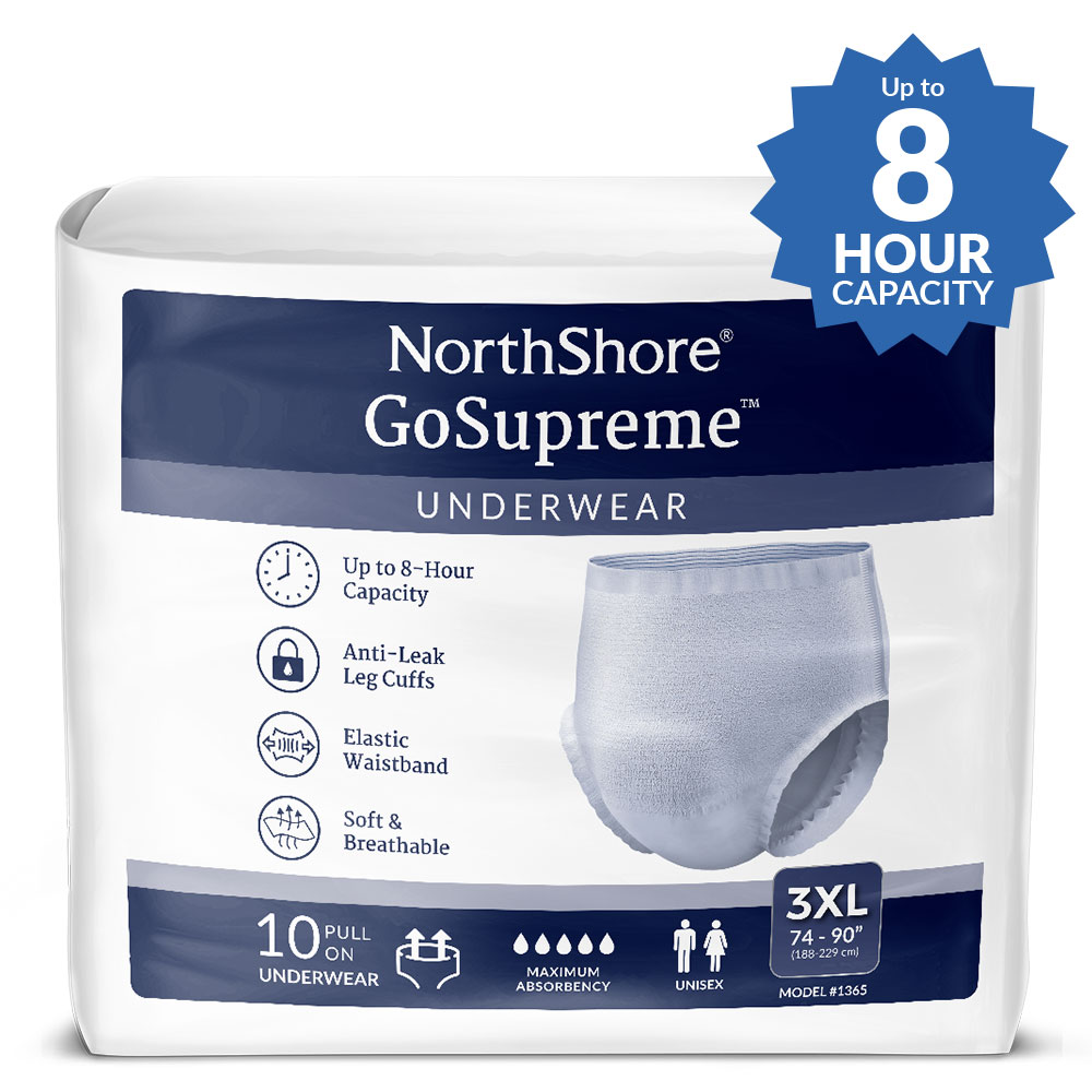 NorthShore GoSupreme 3XL bariatric pull-on underwear