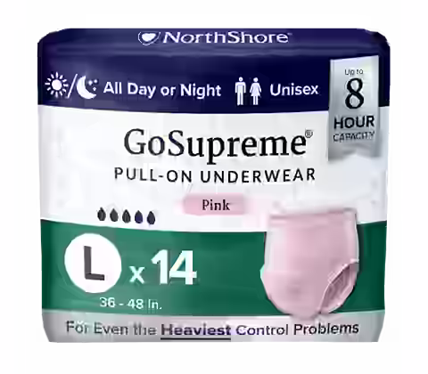 NorthShore GoSupreme Overnight 8-Hour Pull-Up Incontinence Underwear