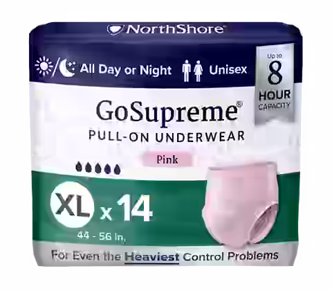 NorthShore GoSupreme Overnight 8-Hour Pull-Up Incontinence Underwear