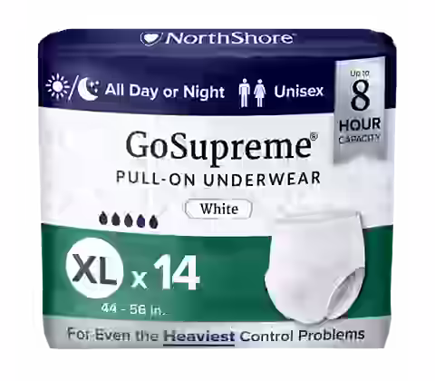 NorthShore GoSupreme Overnight 8-Hour Pull-Up Incontinence Underwear
