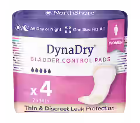 NorthShore DynaDry Bladder Control Incontinence Pads for Women