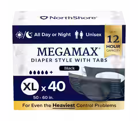 NorthShore MegaMax 12-Hour Overnight Diaper Style Briefs