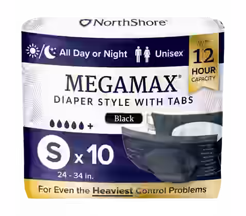 NorthShore MegaMax 12-Hour Overnight Diaper Style Briefs