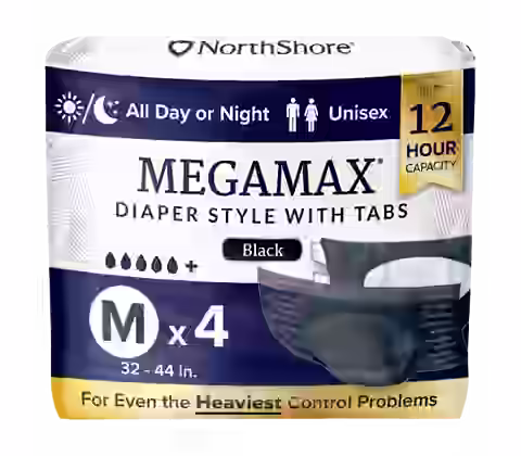 NorthShore MegaMax 12-Hour Overnight Diaper Style Briefs