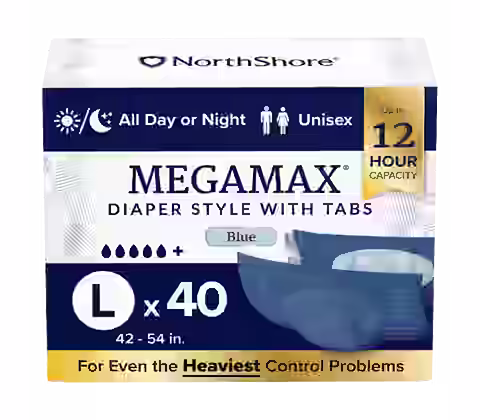 NorthShore MegaMax 12-Hour Overnight Diaper Style Briefs