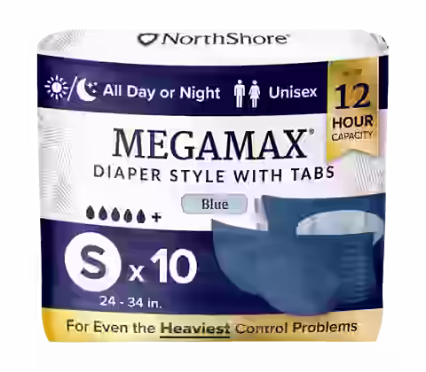 NorthShore MegaMax 12-Hour Overnight Diaper Style Briefs