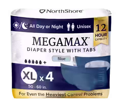 NorthShore MegaMax 12-Hour Overnight Diaper Style Briefs