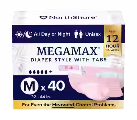 NorthShore MegaMax 12-Hour Overnight Diaper Style Briefs