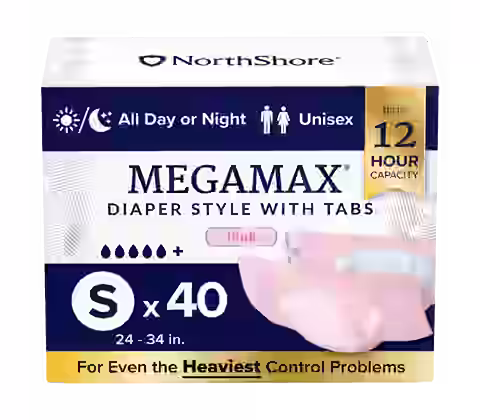 NorthShore MegaMax 12-Hour Overnight Diaper Style Briefs