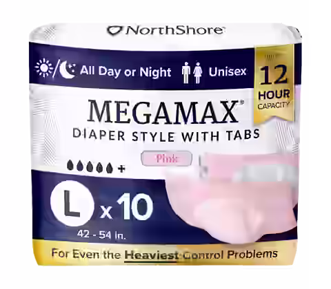NorthShore MegaMax 12-Hour Overnight Diaper Style Briefs