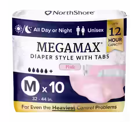 NorthShore MegaMax 12-Hour Overnight Diaper Style Briefs