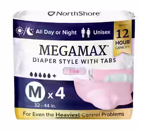 NorthShore MegaMax 12-Hour Overnight Diaper Style Briefs