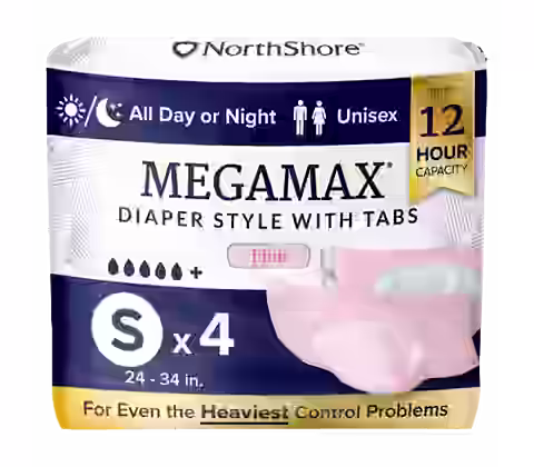 NorthShore MegaMax 12-Hour Overnight Diaper Style Briefs