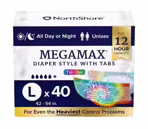 NorthShore MegaMax 12-Hour Overnight Diaper Style Briefs