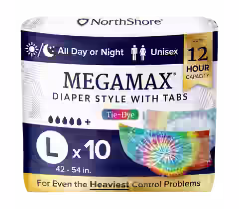 NorthShore MegaMax 12-Hour Overnight Diaper Style Briefs