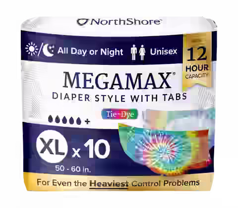 NorthShore MegaMax 12-Hour Overnight Diaper Style Briefs