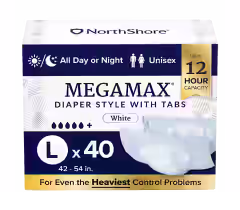 NorthShore MegaMax 12-Hour Overnight Diaper Style Briefs