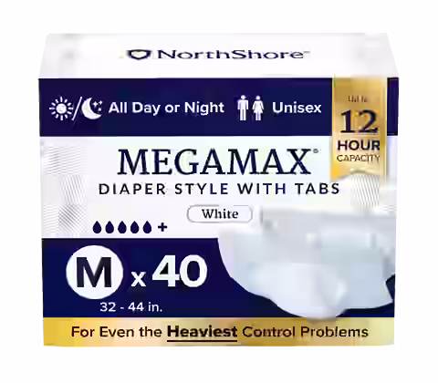 NorthShore MegaMax 12-Hour Overnight Diaper Style Briefs