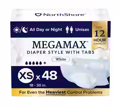 NorthShore MegaMax 12-Hour Overnight Diaper Style Briefs