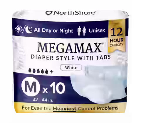 NorthShore MegaMax 12-Hour Overnight Diaper Style Briefs