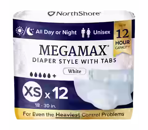 NorthShore MegaMax 12-Hour Overnight Diaper Style Briefs