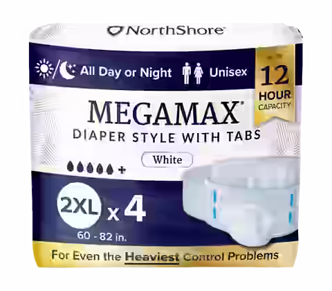 NorthShore MegaMax 12-Hour Overnight Diaper Style Briefs