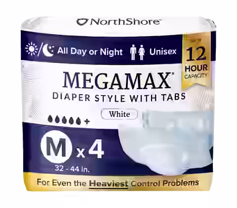 NorthShore MegaMax 12-Hour Overnight Diaper Style Briefs