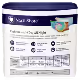 NorthShore MegaMax 12-Hour Overnight HBL Adult Diapers with Tabs
