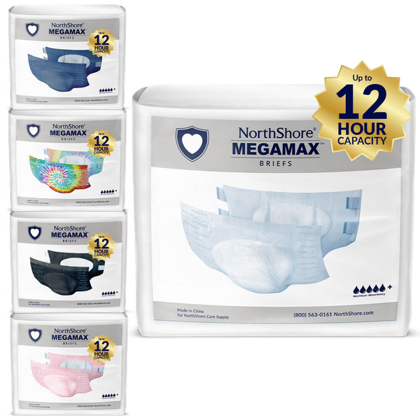 NorthShore MEGAMAX TabStyle Adult Incontinence Briefs Adult Diapers
