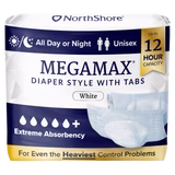NorthShore MegaMax 12-Hour Overnight HBL Diaper Style Briefs