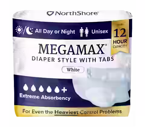 NorthShore MegaMax 12-Hour Overnight Diaper Style Briefs