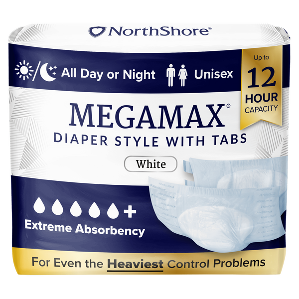 NorthShore MegaMax Overnight Diaper Style Incontinence Briefs with