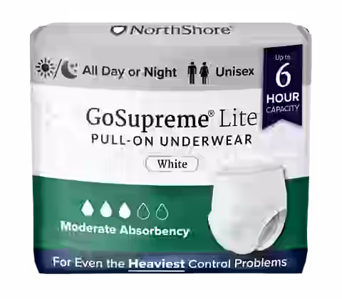 NorthShore GoSupreme Lite 6-Hour Pull-Up Incontinence Underwear