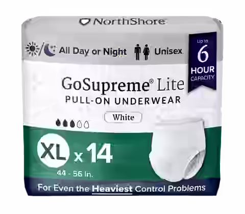 NorthShore GoSupreme Lite 6-Hour Pull-Up Incontinence Underwear